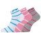 Носки женские средние 3 пары (бел, роз, сер) Li-NING AWSP218-1
