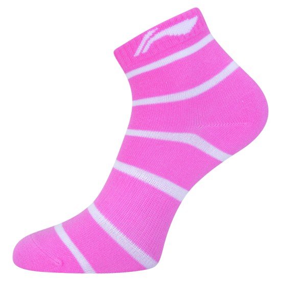 Носки женские средние 3 пары (бел, роз, сер) Li-NING AWSP218-1