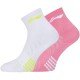 Носки женские средние 2 пары (белые/розовые) LI-NING AWSP328-1