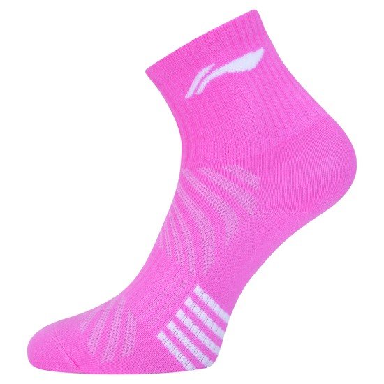 Носки женские средние 2 пары (белые/розовые) LI-NING AWSP328-1