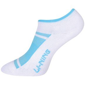 Носки женские низкие (бел/голуб) LI-NING AWSQ074-1