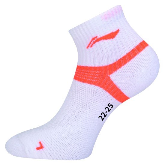 Носки мужские низкие (белые/оранж) Li-NING AWSS389-1
