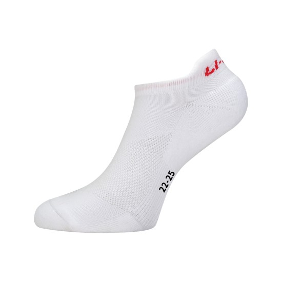 Носки женские низкие (бел/красн) Li-NING AWSS401-4