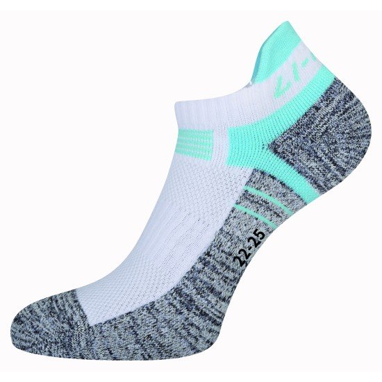 Носки женские низкие (белые/голубые) Li-NING AWST074-2