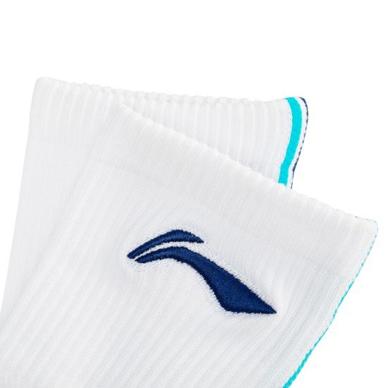 Носки мужские высокие (белые/синие) Li-NING AWSU071-2