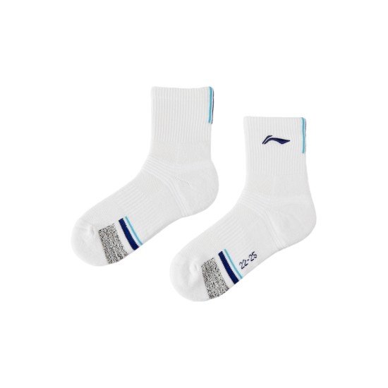 Носки женские высокие (белые/синие) Li-NING AWSU072-2