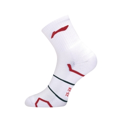 Носки мужские высокие (белые/красные) Li-NING AWSU075-2