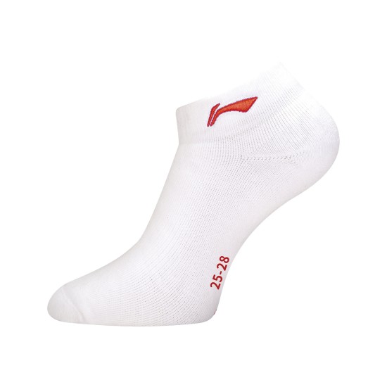 Носки мужские низкие (белые/красн) Li-NING AWSU079-2