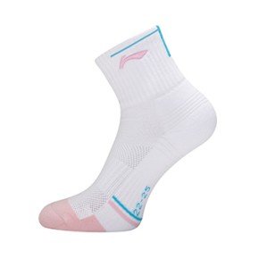 Носки женские высокие (белые/розовые) Li-NING AWSV160-1
