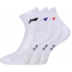 Носки мужские средние 3 пары (бел) Li-NING AWTS003-2