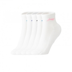 Носки женские средние 5 пар (бел) Li-NING AWTU004-1