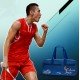 Сумка для бадминтона Nan Zhang 9 ракеток, 3 отделения (голубая) LI-NING ABJM124-1