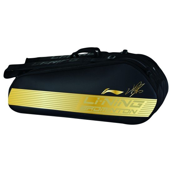 Сумка для бадминтона 6 ракеток Chen Long (черн-золотая) Li-NING ABJN098-1
