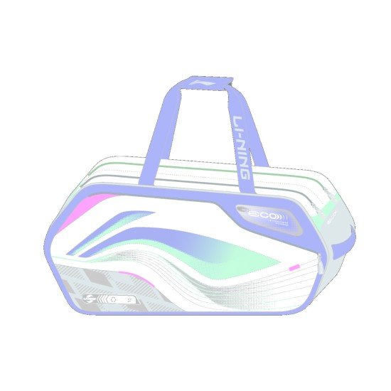 Сумка для бадминтона 6 ракеток (белая с лого) Li-NING ABJU013-2