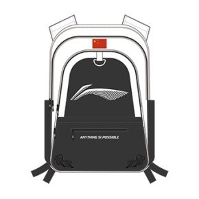 Рюкзак для бадминтона (черный, белый) Li-NING ABSU349-1