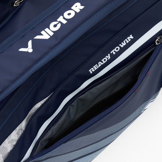 Сумка для бадминтона 6 ракеток Victor BR5260 BA (синяя с белым) 