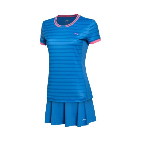 Комплект женский юбка с футболкой (синий) Li-NING AATL006-1