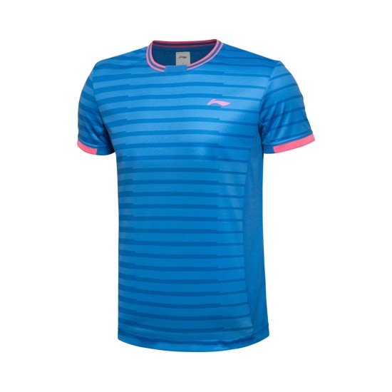 Комплект мужской шорты с футболкой (синий) LI-NING AATL039-1