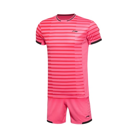 Комплект мужской шорты с футболкой (розовый) Li-NING AATL039-4