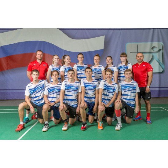 Комплект женский шорты с футболкой (белый синий) Li-NING AATM006-6