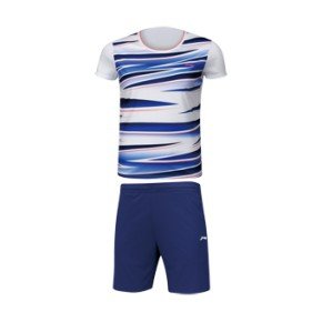 Комплект мужской шорты с футболкой (белый синий) Li-NING AATM033-6