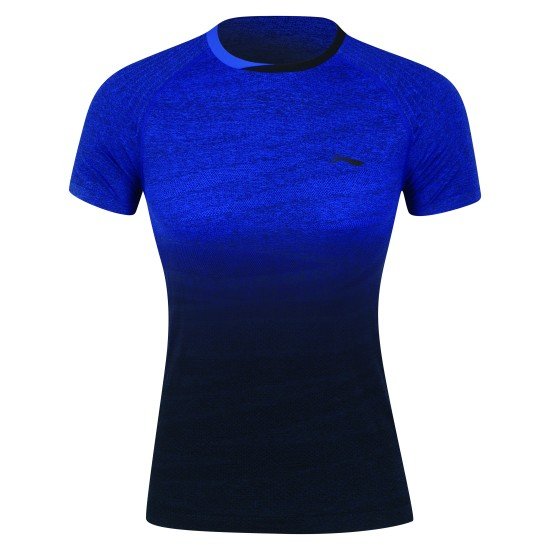 Комплект женский юбка с футболкой (синий черный) Li-NING AATN018-2