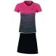 Комплект женский юбка с футболкой (розовый черный) Li-NING AATN018-4