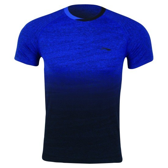 Комплект мужской шорты с футболкой (синий черный) Li-NING AATN051-2