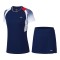 Комплект женский юбка с футболкой (синий белый) Li-NING AATP018-3