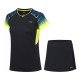 Комплект женский футболка с юбкой (черный желтый) Li-NING AATP024-1