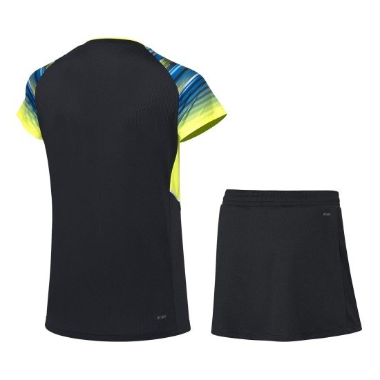 Комплект женский футболка с юбкой (черный желтый) Li-NING AATP024-1