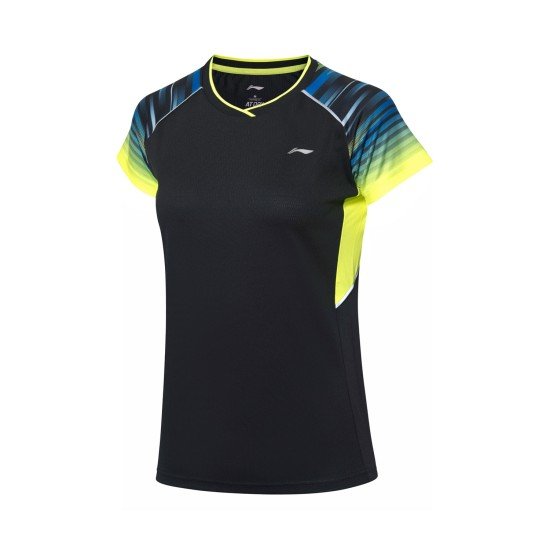 Комплект женский футболка с юбкой (черный желтый) Li-NING AATP024-1