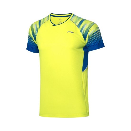 Комплект мужской шорты с футболкой (желтый синий) Li-NING AATP043-4