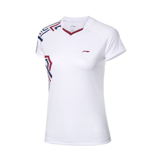 Комплект женский футболка с юбкой (белый, синий) Li-NING AATQ064-3