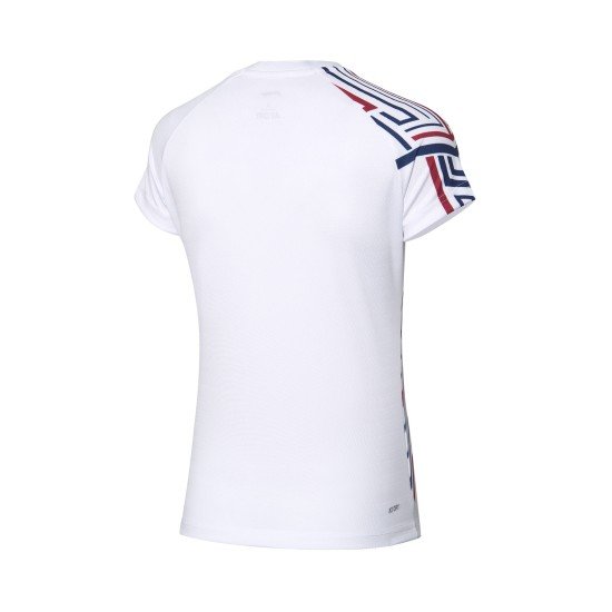 Комплект женский футболка с юбкой (белый, синий) Li-NING AATQ064-3