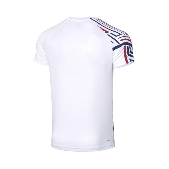 Комплект мужской шорты с футболкой (белый синий) Li-NING AATQ087-3