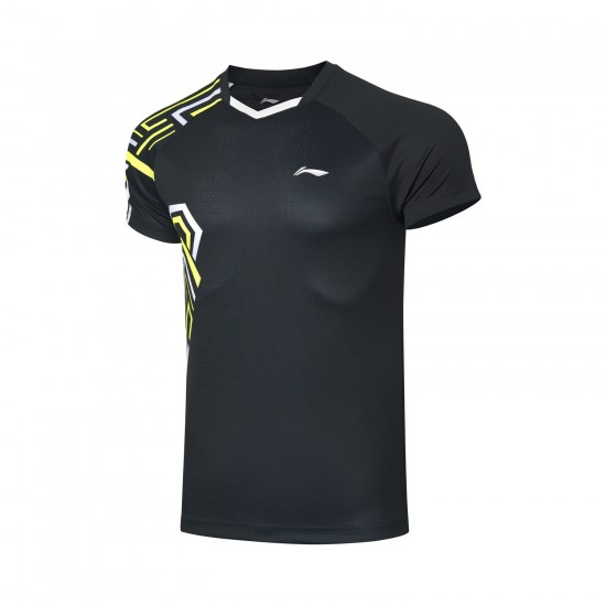 Комплект мужской шорты с футболкой (черный) Li-NING AATQ087-4