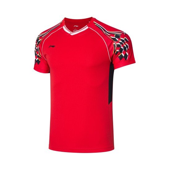 Комплект мужской шорты с футболкой (красный черный) Li-NING AATR003-2