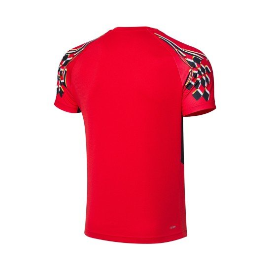 Комплект мужской шорты с футболкой (красный черный) Li-NING AATR003-2