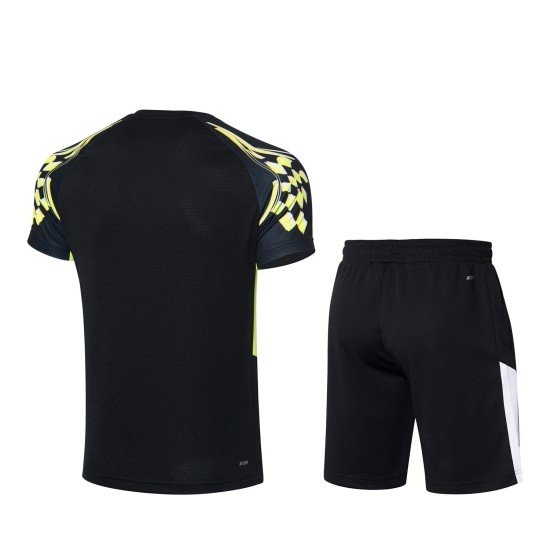 Комплект мужской шорты с футболкой (черный) Li-NING AATR003-4