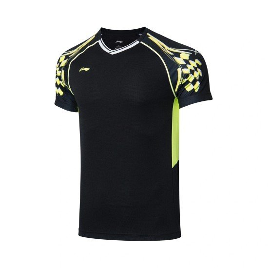 Комплект мужской шорты с футболкой (черный) Li-NING AATR003-4