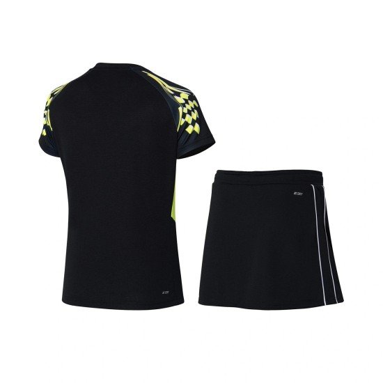 Комплект женский футболка с юбкой (черный) Li-NING AATR004-4