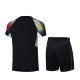 Комплект мужской шорты с футболкой (черный) Li-NING AATR045-1