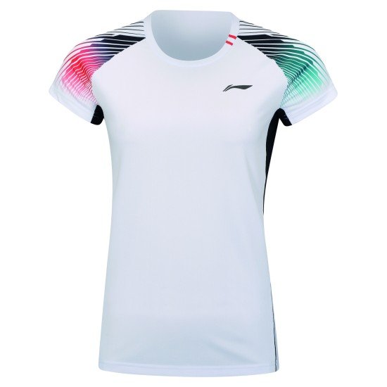 Комплект женский футболка с юбкой (белый, черный) Li-NING AATR046-2