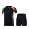 Комплект детский для бадминтона футболка и шорты (черный) Li-NING AATR096-1