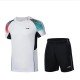 Комплект детский для бадминтона футболка и шорты (белый, черный) Li-NING AATR096-2