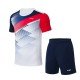 Комплект мужской шорты с футболкой (белый) Li-NING AATS007-1