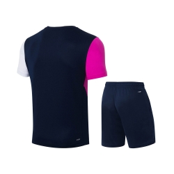 Комплект мужской шорты с футболкой (черный пурпурный) Li-NING AATS007-2