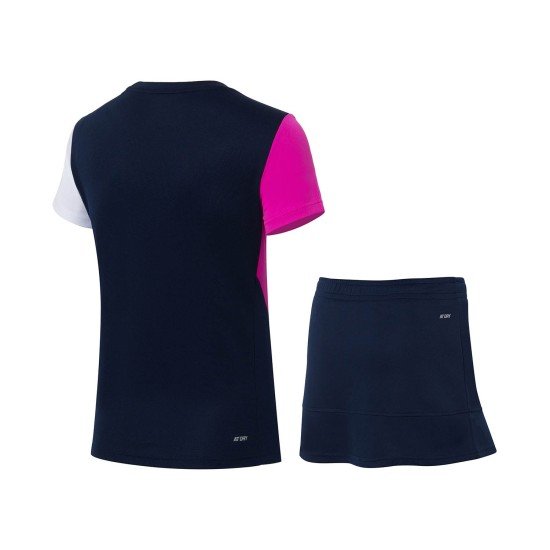 Комплект женский футболка с юбкой (черный, прупурный) Li-NING AATS008-2