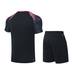 Комплект мужской шорты с футболкой (черный) Li-NING AATS093-4